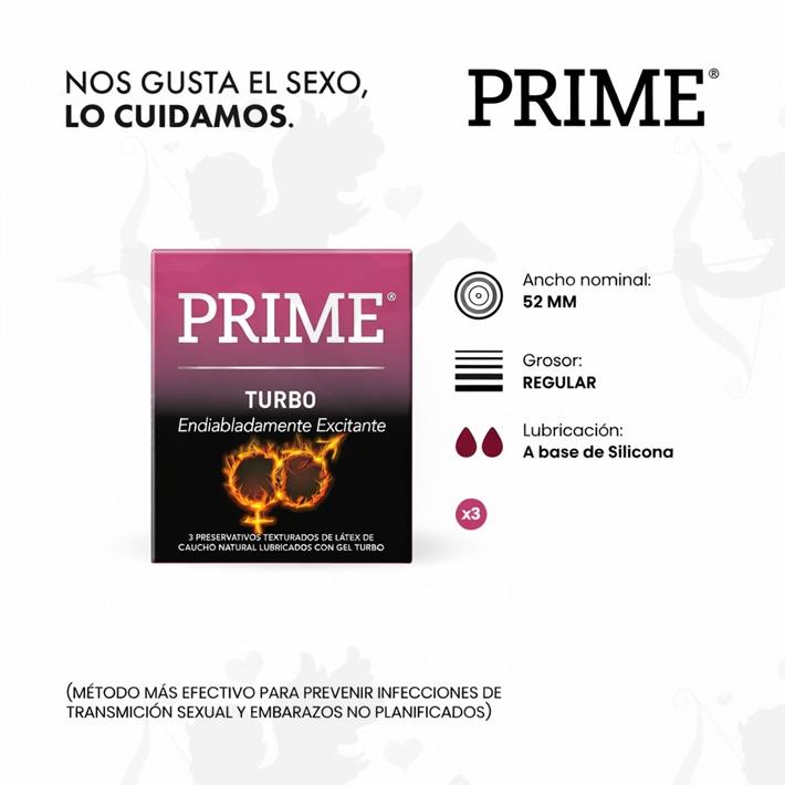 Cód: FP TURBO - Preservativos efecto Frio/Calor - $ 6000